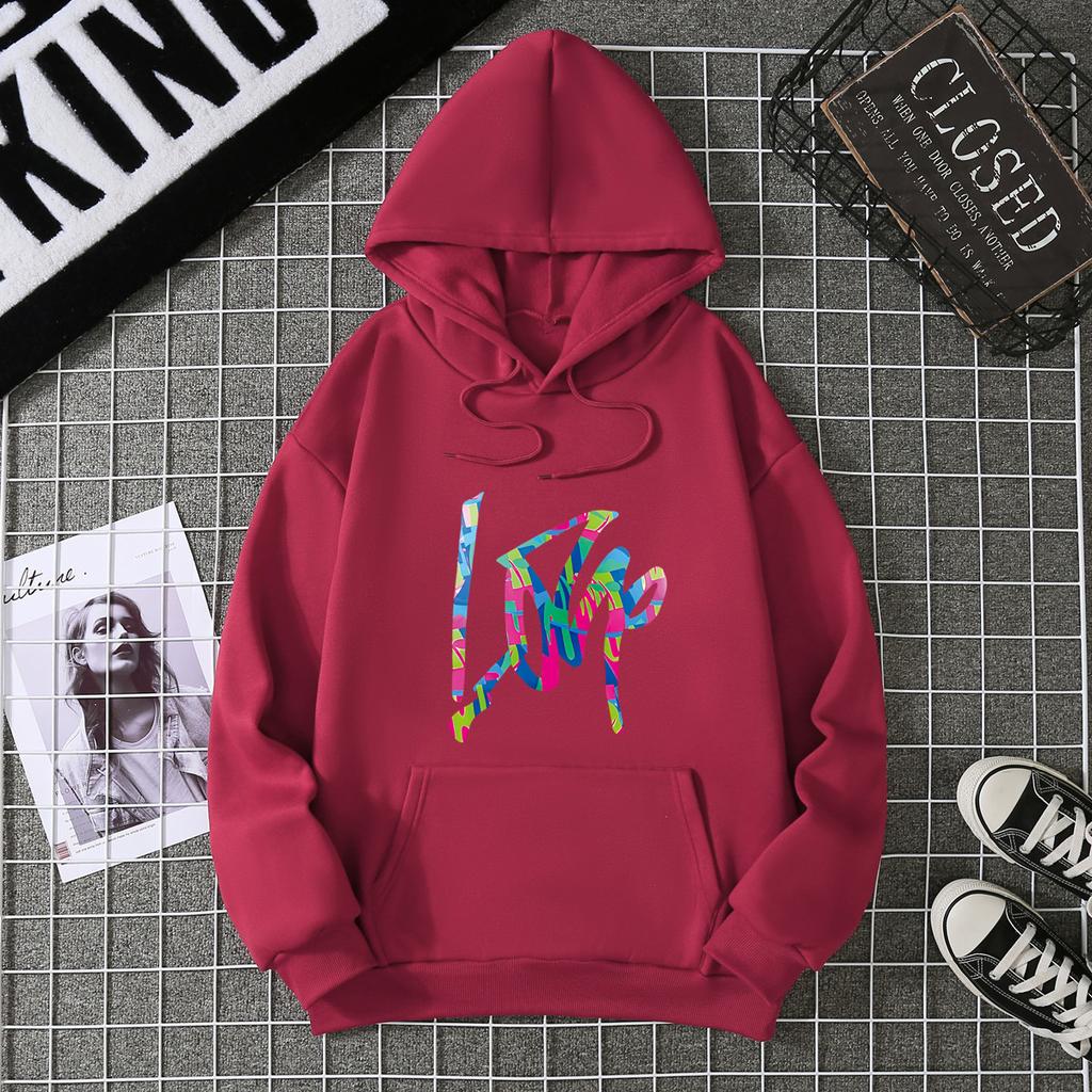 Autumn and winter velvet new fashionable hoodie loose and slimming 7017