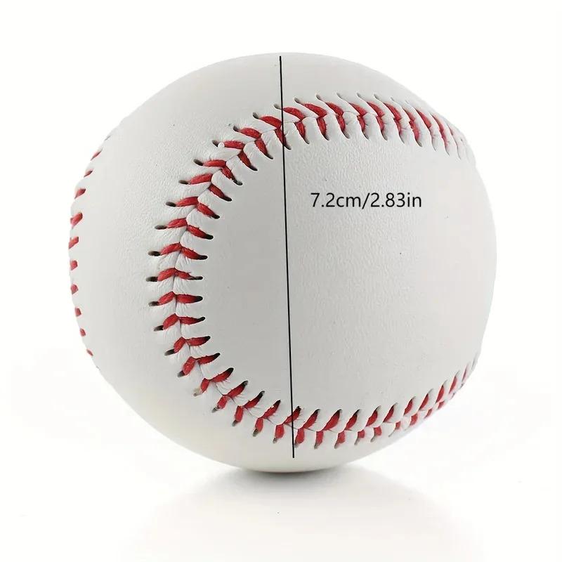 1PC Baseball No. 9 Softball Hard Ball Softball Craft Ball Sports Equipment White Safety Men'S Baseball Sports Training Standards