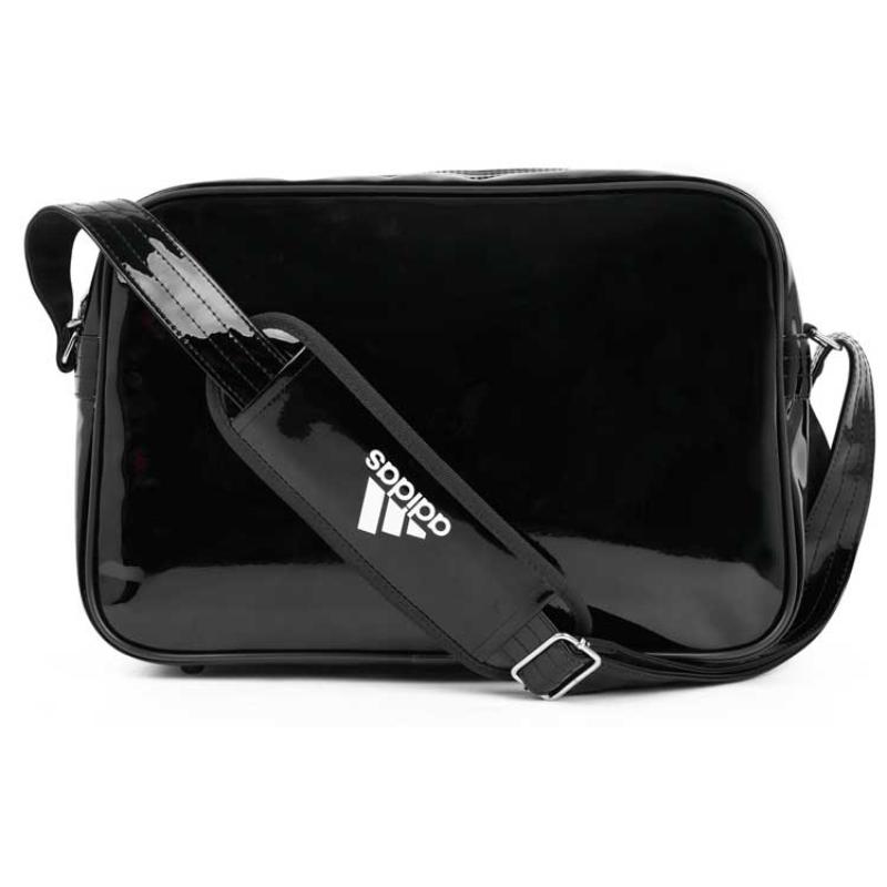 adidas Polyurethane Gym Bag, Shoulder Bag, Crossbody Bag Small Unisex Black Adidas CX4042