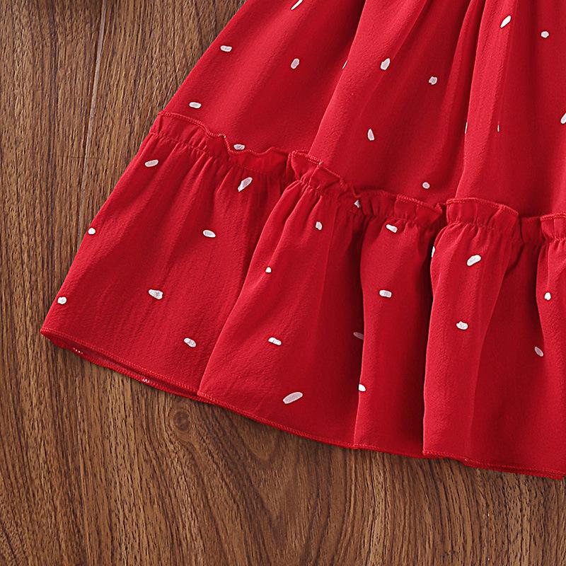 2025 Sommer Mädchen Polka Dot Prinzessinnenkleid - Kurzärmelig und Modisch