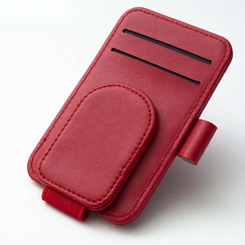 1шт магнитный зажим для автомобильных очков из искусственной кожи 3 в 1 креативный зажим — фото 9