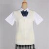 Japanese Girl College Students Sweater Waistcoat V-neck JK Uniform Knitted Cardigan Vest Campus Spring And Autumn Daily Clothes