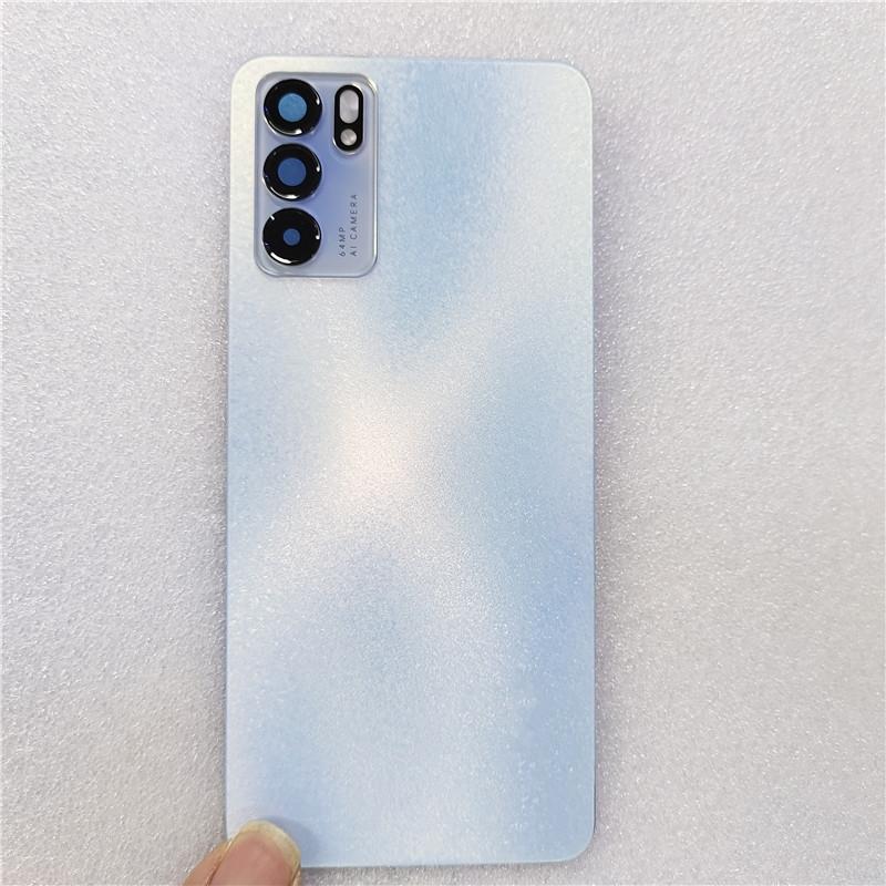For OPPO Reno 6 5G Back Battery Cover Back Glass Cover Rear Door Housing Panel Replacement Parts