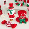 Soft Velvety Santa Hat Durable Festival Accessory Sustainable Festival Party Supply for Indoor Outdoors Holiday Decorations