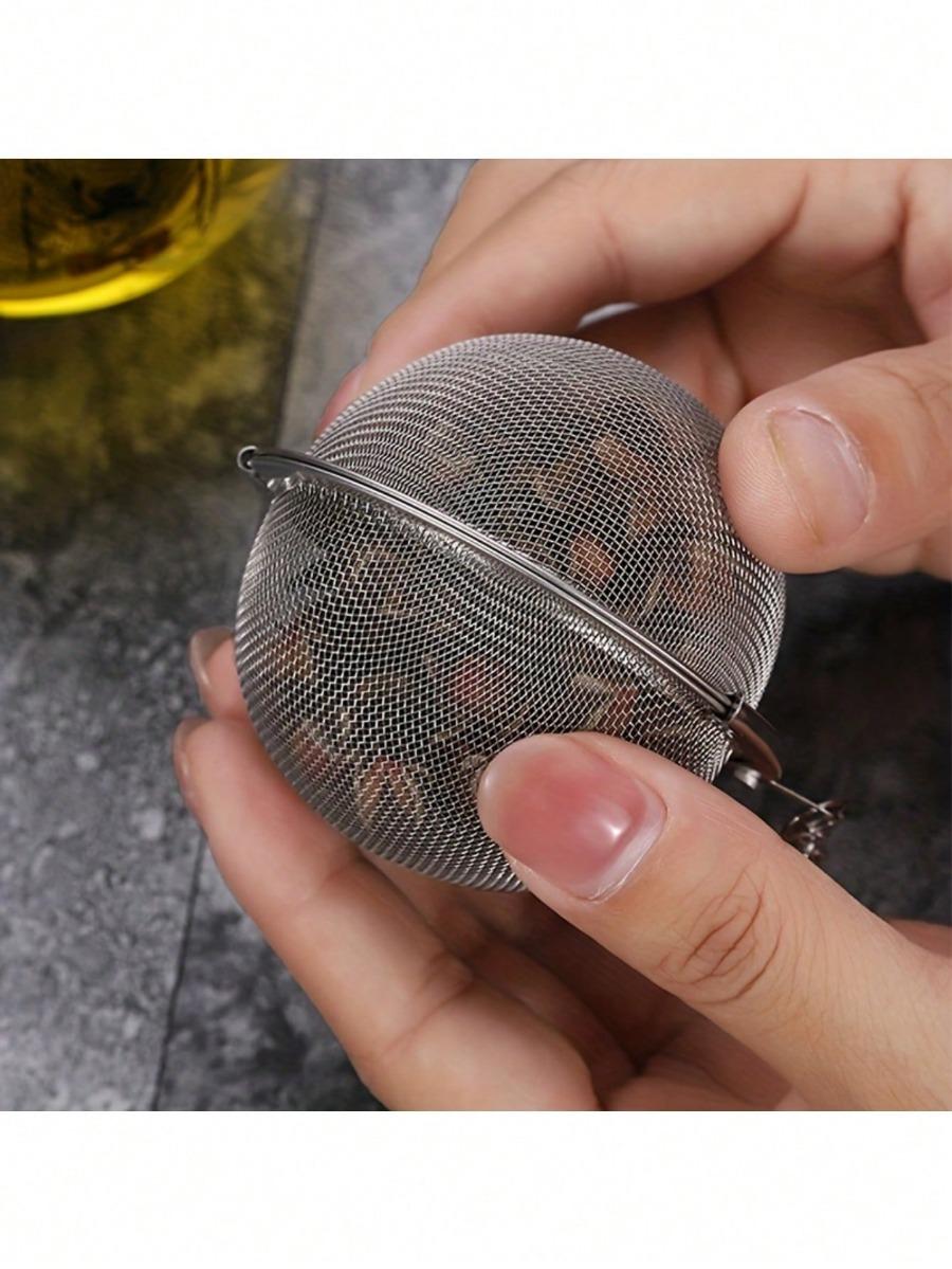 

1pc, Mesh Seasoning Ball, Spice Ball, Metal Tea Bag, Tea Ball, Tea Strainer, Tea Steeper,