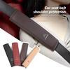 PU Leather Car Seat Belt Shoulder Cover Protection Padding Pad For Citroen C5 C1 C2 C6 C4L DS3 DS4 DS5 C-Elysee Grand Berlingo