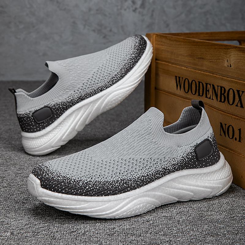 Fashion Men Women New Non-slip Lightweight Large Size Flying Mesh Socks Casual Sports Shoes Running Knit Slip-on Casual Walking Comfort