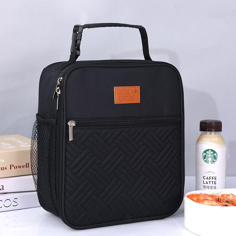 Large Capacity Lunch Bag Portable Picnic Food Storage Bag with Handle Multi-functional Insulated Multiple Pockets Lunch Bags