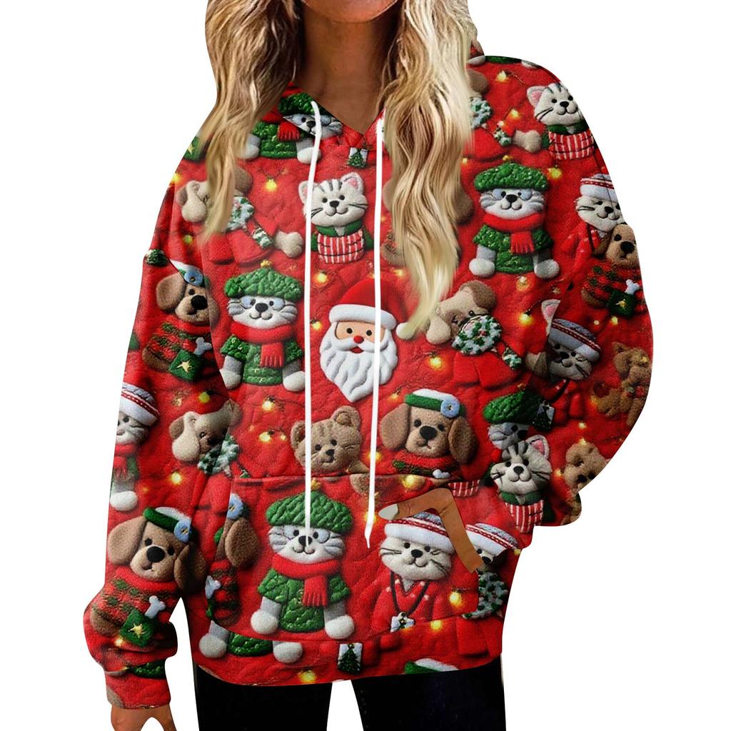 Hoodies For Women Oversized Winter Plush Cute Sweatshirts Pullover Trendy Fall Winter Clothes