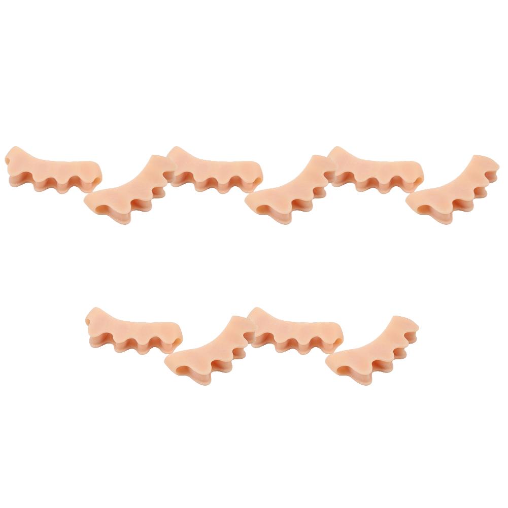 1-5 Paar Silikon Zehenschützer Finger Zehenspreizer Hallux Valgus Korrektur Fußdehner Strecker Schützer Schmerzlinderung Fußpflege