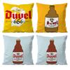 Cool Protective D-Duvel Beer Pillow Case Anti-dustmite Pillowcase Invisible zipper silky short plush Sofa cushion cover