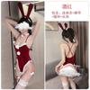 Sexy Lingerie Cosplay Bunny Christmas Dress Seduction One-piece Tight Uniform Open Crotch Suit