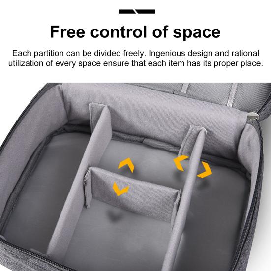 Cable Storage Bag Earphone Charger Organizer Large Capacity Zipper Closure Waterproof