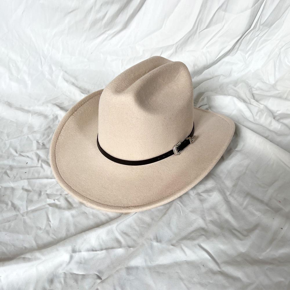 New Cowboy Top Hat Fashion European  American Punk Style Big Brim Fedoras Retro Outdoors Men Women Cool Panama Jazz Riding Hat
