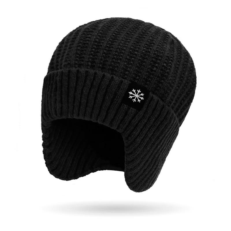 Zhenyueqi Plush Lined Knitted Beanie with Neck Warmer (2-Pack)