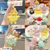 Cute Plush Mink Fur Cartoon Keychain Pendant Adorable Key Ring For Girls Gifts