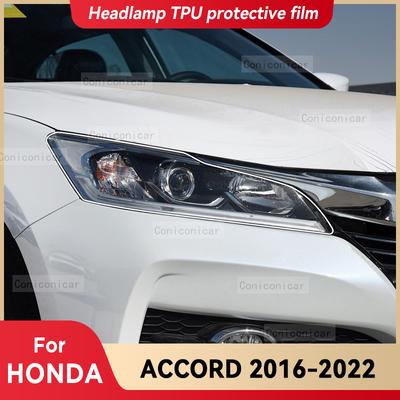 Pour HONDA ACCORD 2016-2022 Phare de Voiture Transparent TPU Housse de Protection Film Teinte Lumière Avant Autocollant Changement de Couleur