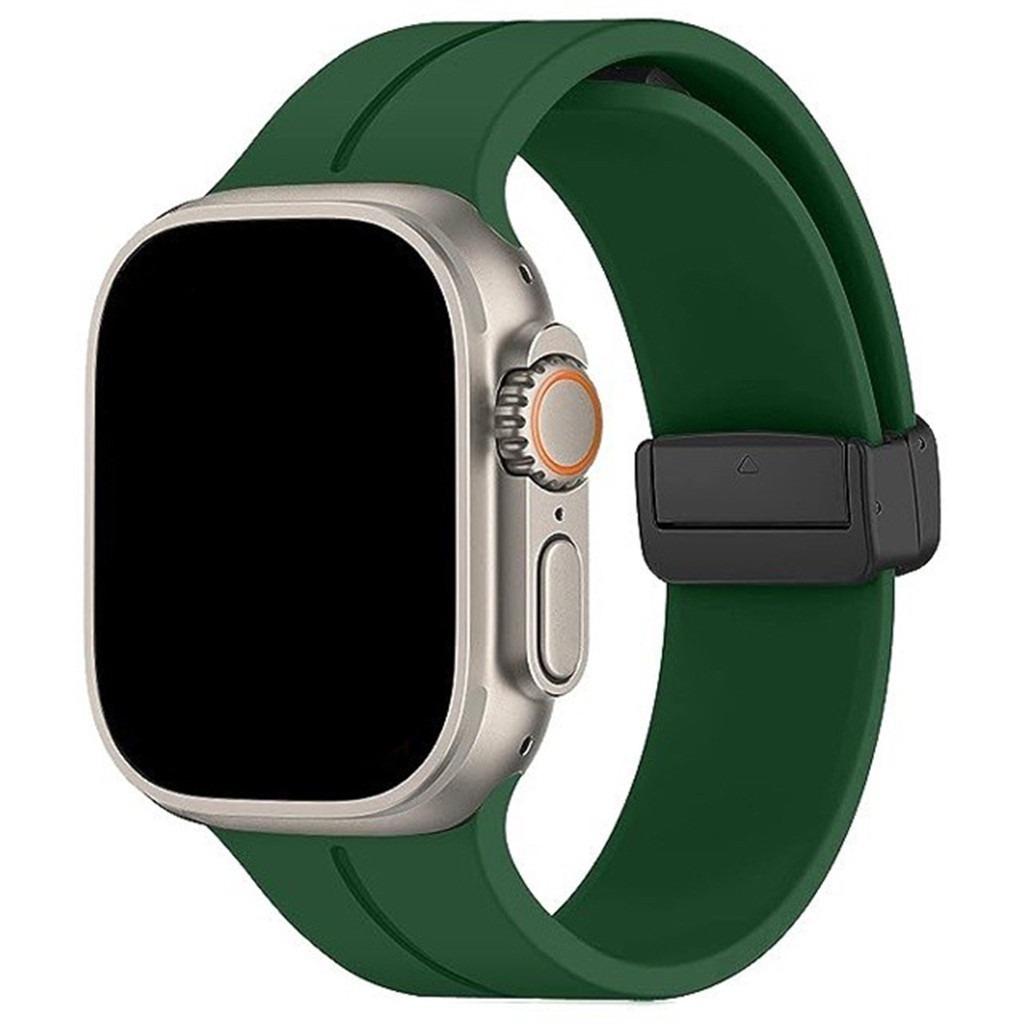 Magnetic Strap For Apple watch ultra band 49mm 45 mm Silicone Bracelet iWatch Series 9 7 8 se 6 5 3 44mm 45mm 40mm 42mm 38mm