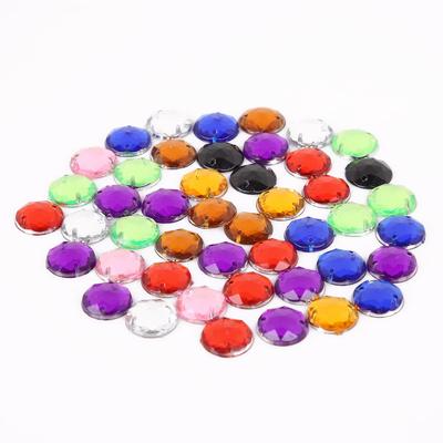 500 Peças Costura Strass Flatback Redondo Contas Acrílicas Costurar Strass Pedras de Cristal Para Decoração de Scrapbook Artesanal DIY