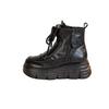 Bottes courtes style rétro britannique à semelles épaisses pour femmes, nouvelle collection automne-hiver 2026, avec ajout de polaire pour bottes femme