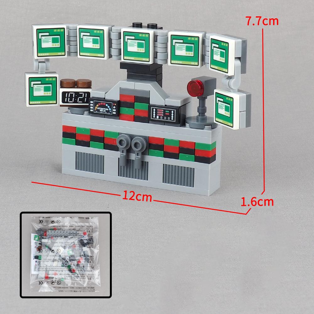 Ungiftig Moc 1 Stück 3069 3068 Intelligente Computer-Forschungsplattform Baustein-Set Gedruckte Daten-Steuerungspanel-Plattenstein Spielzeug Geschenke