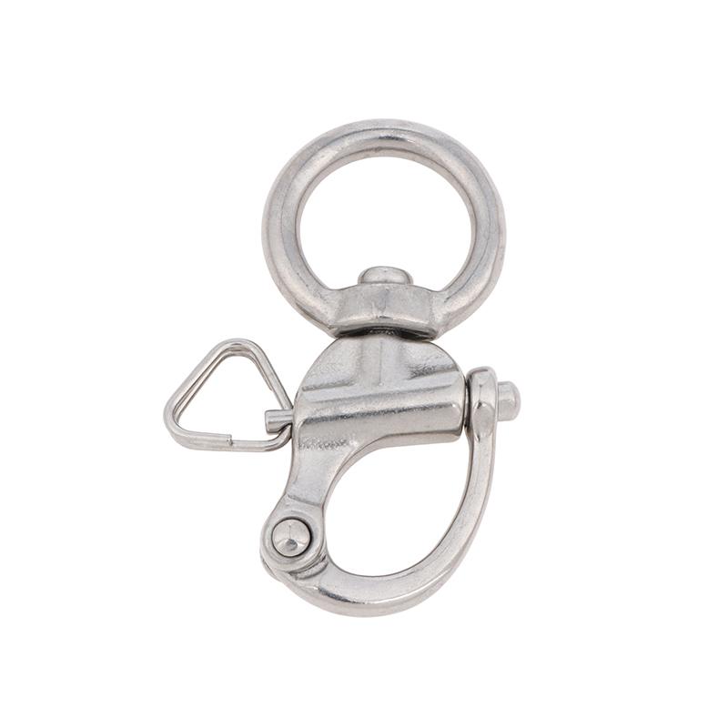 Swivel Eye Snap Shackle Quick Release Boat Chain Eye Shackle Bail Rigging Sailing Boat Marine Rotary Shackle 316 Stainless Steel
