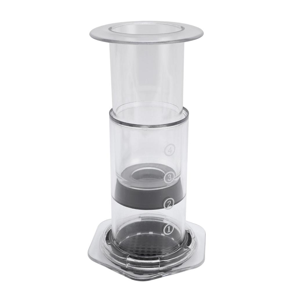 300ml Transparent Outdoor Portable Hand Press Coffee Maker Hand Brewing Coffee Press Pot For Travel