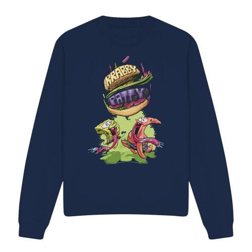 SpongeBob SquarePants Unisex Adult Krabby Patty From The Sky Sweatshirt