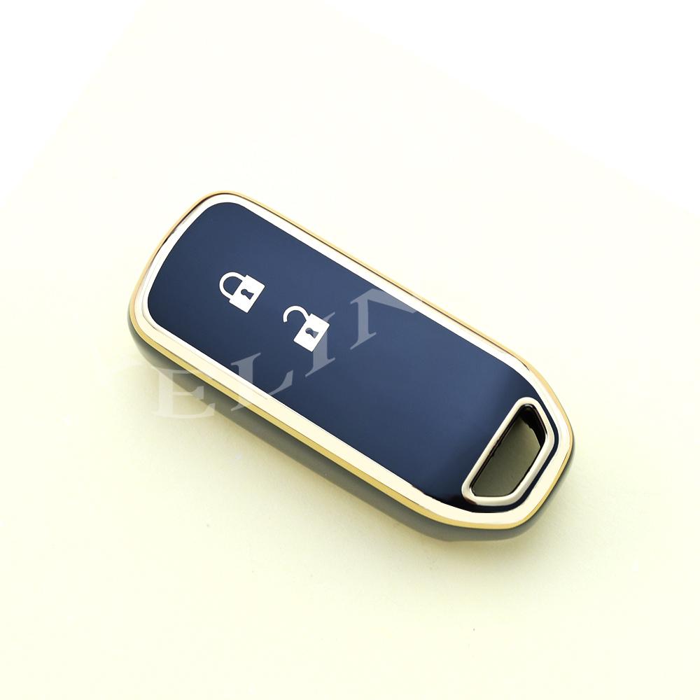 Чехол-футляр из ТПУ для 2-х и 4-х кнопочного ключа автомобиля Honda N Box / N Wgn / N One 2012- Защитный чехол-сумка для умного бесключевого пульта ДУ