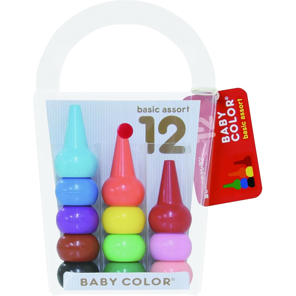 

Aozora Baby Color Basic Assortment 12 Colors Baby Art Supplies