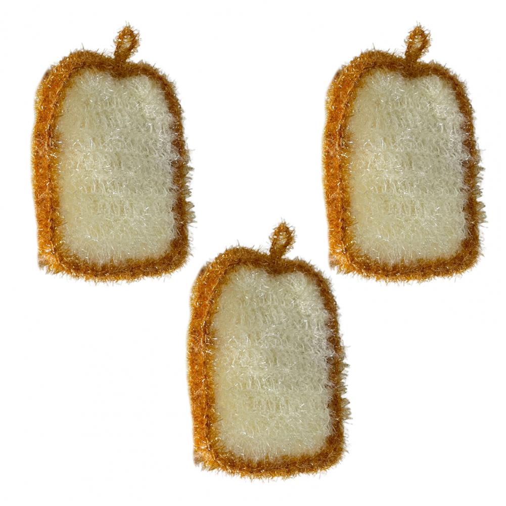 Household Dishcloth Toast-Shaped Kitchen Scrubbers Compressed Cellulose Dish Sponge for Kitchen Cleaning Supplies