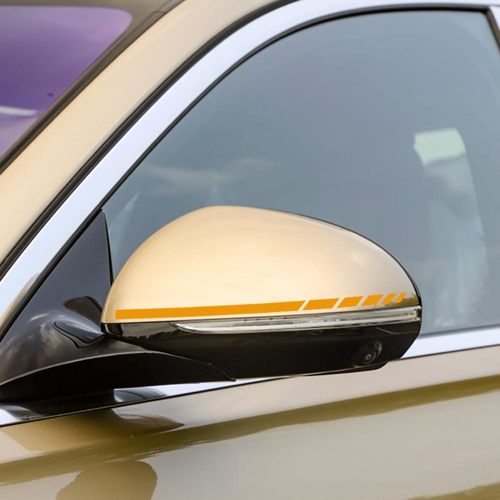 2PCS Stripes Sticker Rearview Mirror Decal For Mercedes Benz A B C E CLA S V R ML AMG W176 C117 W205 W204 W213 W212 C253 Decal