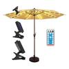 ABUL-Patio Umbrella Lights Solar Powered Waterproof Umbrella Lights Outdoor Patio With Remote Control 8 Modes Warm