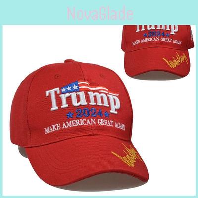 Take Trump America Back Usa Signature 2024 Red Shadow Embroidered Cap Hat