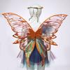 Butterfly Wings & Elf Ears Costume Accessory Set for Adults Kids, Complete Fairy Role Play Set for Masquerade Party & Halloween