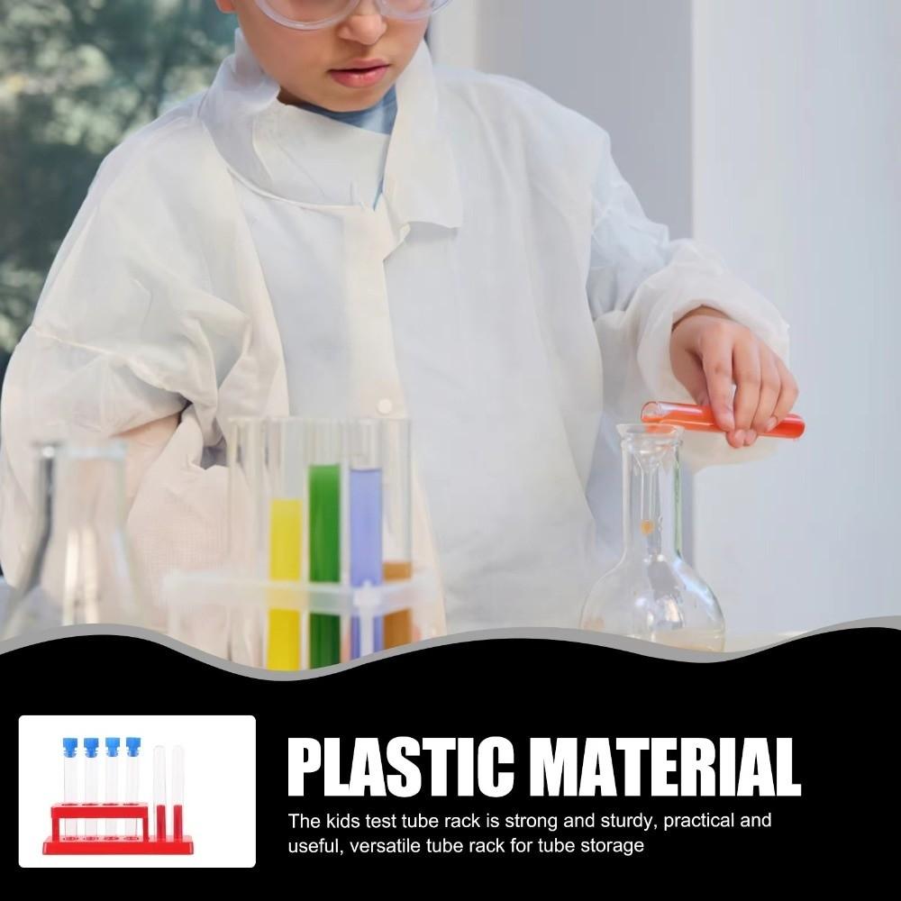 Practical Test Tube Rack Plastic Test Tube Holder Multi Purpose Experiment Shelf  Lab Supply