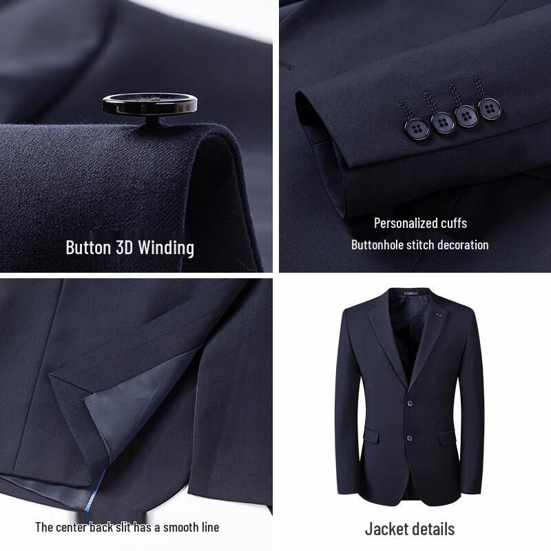 Shanshan Men's Slim-Fit Formal Suit Set