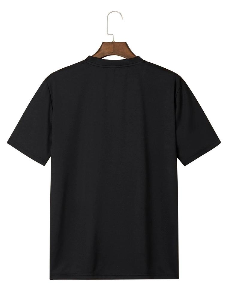 T-shirt Casual Homme Col Rond Manches Courtes Imprimé Graphique Pique Été Sport