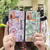 Silicone Anti-dust Phone Case For HTC Desire 20 Plus/D20+ Cute Protective Wrist Strap Ring Back Cover Shockproof Lanyard