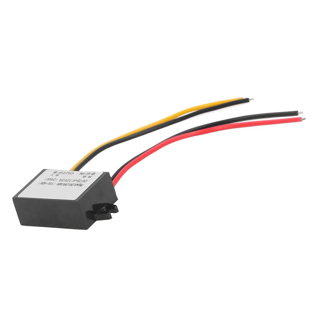 To Converter 24V 36V 48V To 12V 2A 24W Water Proof Voltage Reducer, High Efficiency IP67 Converter with Overvoltage Protections for Vehicles,