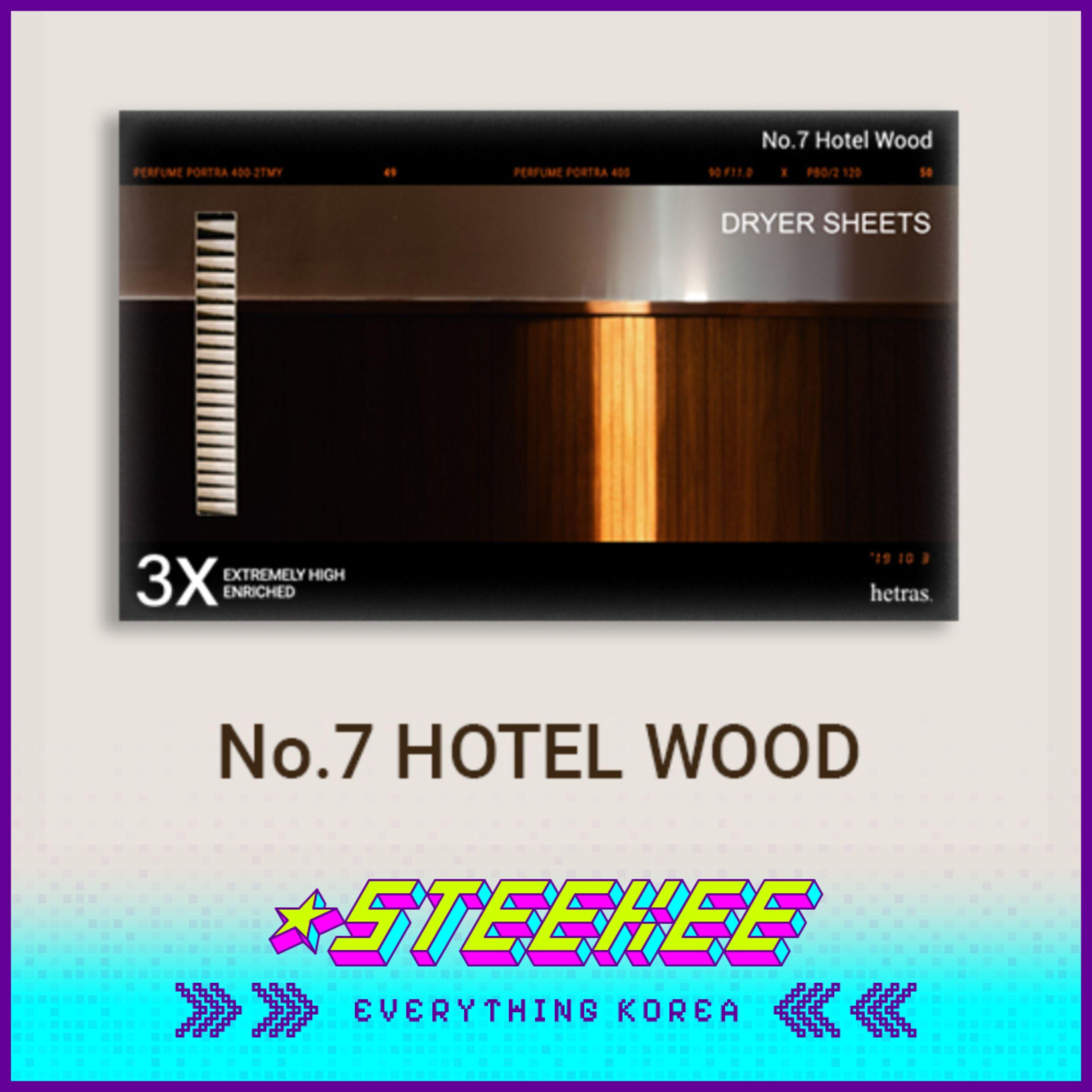 

Hetras 3X Ultra Concentrated Perfume Dryer Sheets 30 Pieces by Steekee Korea 2459