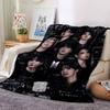 1pc Bts Youthful Energy Flannel Blanket for Super Soft Cute Comfort Blanket for Travel Bedding Couch Sofa Blanket Y72328
