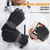 Waterproof Winter Ski Gloves: Warm, Thick, Wear-Resistant, Split-Finger Design for Cycling and Outdoor Use
