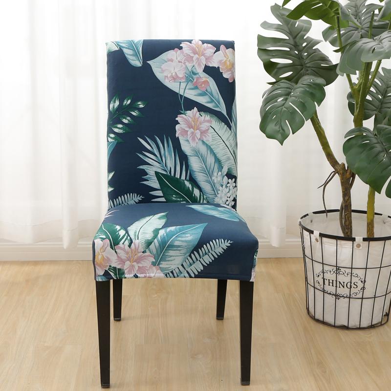 Boho-Muster bedruckter Stretch-Stuhlbezug für Esszimmer, Büro, Bankettstuhl-Schutz, elastisches Material, Sesselbezug