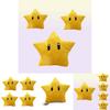 Super Mario Gelber Stern Plüschtier 30 cm Kurze Fellfigur