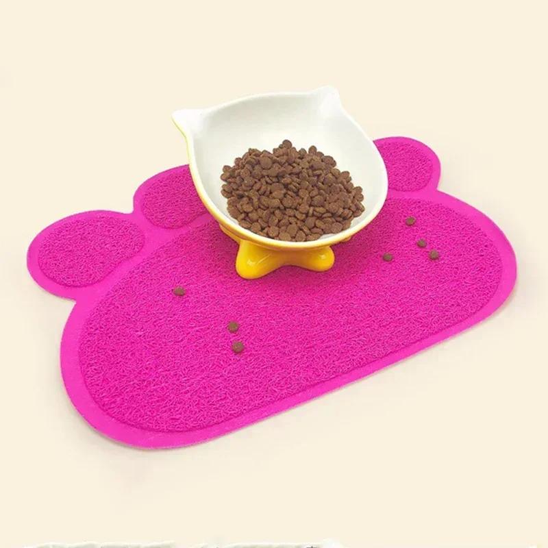 High Resilience Fiber Cat Litter Trapping Mat Waterproof Non-slip Pet Feeding Pad for Small Dogs Cats Accessories