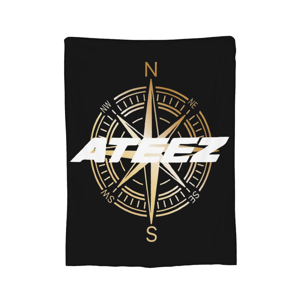 Yunho 90s Ateez Kpop Band Blanket Fleece Spring/Autumn  Breathable Soft Throw Blankets for Bedding Couch Bedspreads