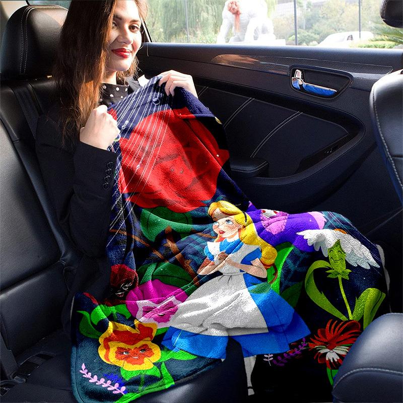 1pc, Enchanted Garden Adventure Blanket - Perfect for All Seasons, Home Decor, Cozy Throw, Soft Flannel Throw Blanket - Versatile & Cozy for