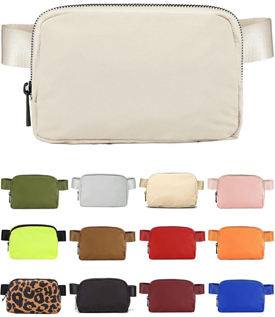 Unisex Waterproof Mini Belt Bag, Adjustable Waistband, Small Fanny Pack, Crossbody Sports Waist Pack