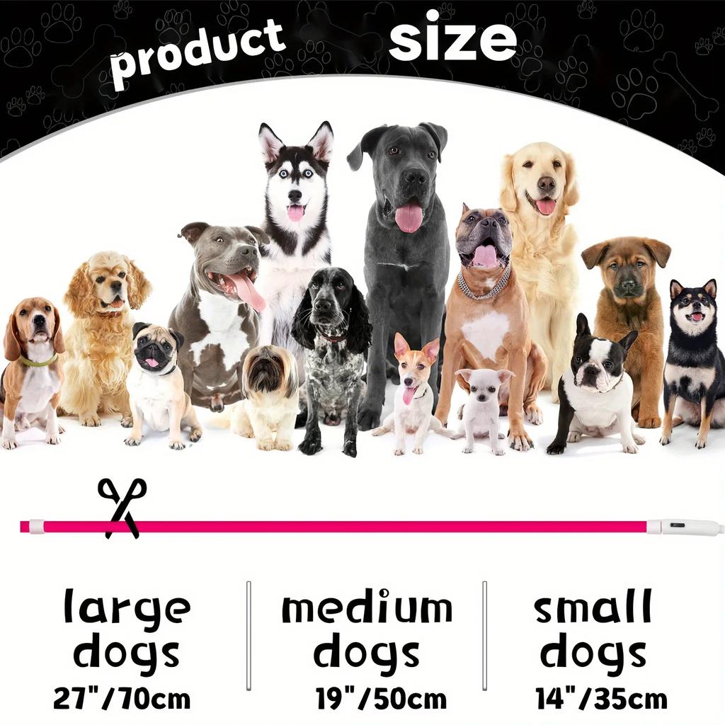 Pet dog LED light collar luminous anti-lost dog collar USB charging dog necklace collar large medium small